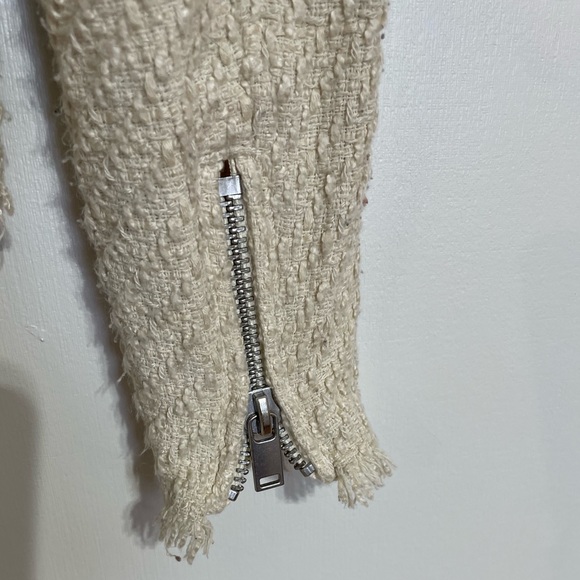 H&M Textured Biker Jacket Size 4 - Picture 7 of 11